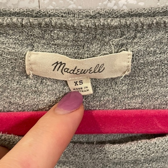 Madewell Side Tie Top in Vapor Grey - Picture 6 of 10